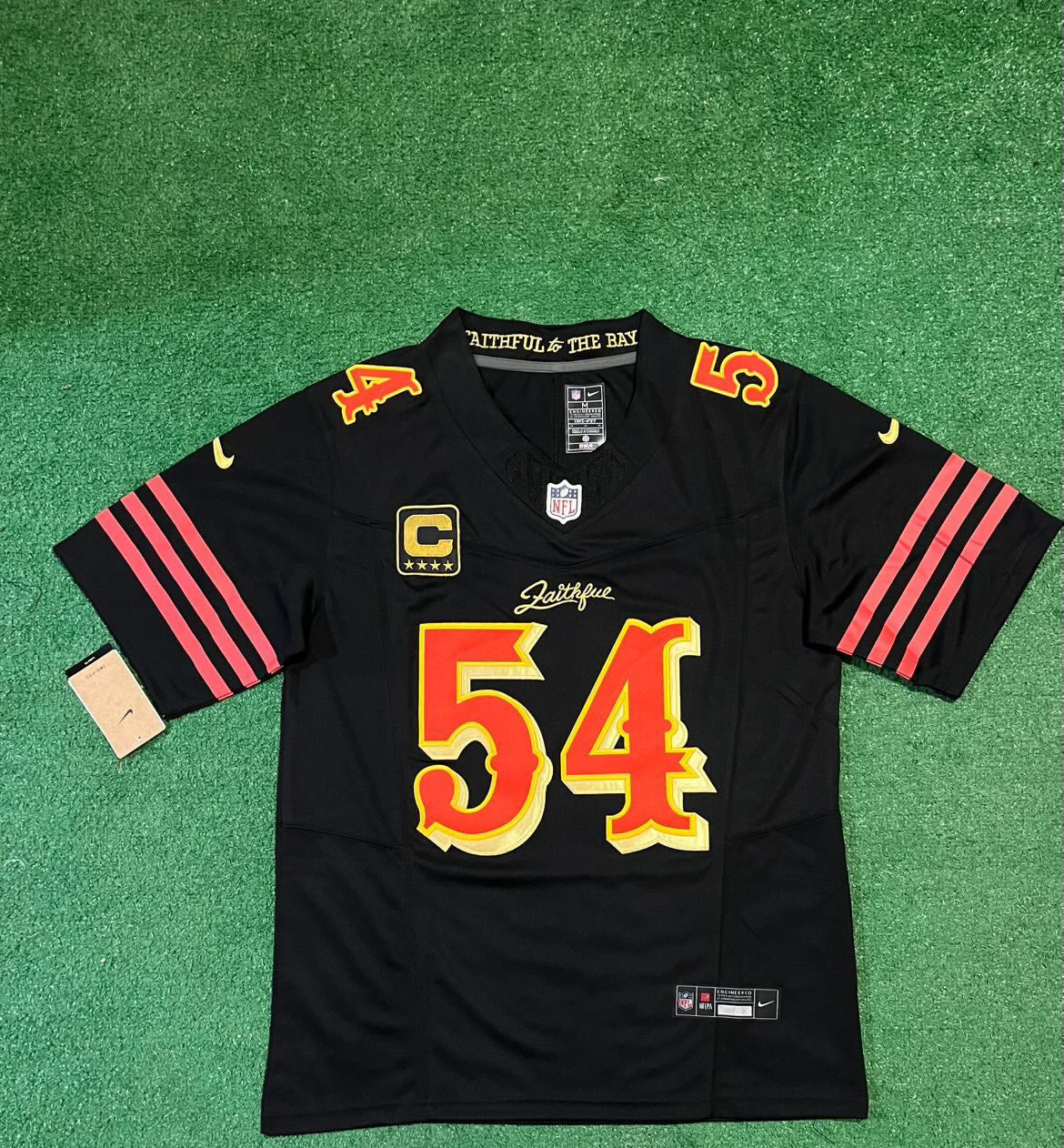 San Francisco 49ers Fred Warner black jersey