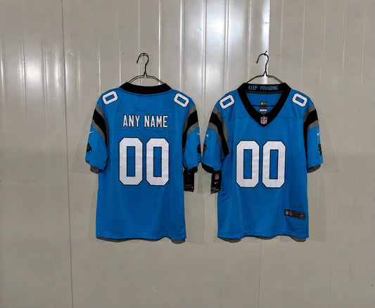 CAROLINA PANTHERS BLUE CUSTOM JERSEY