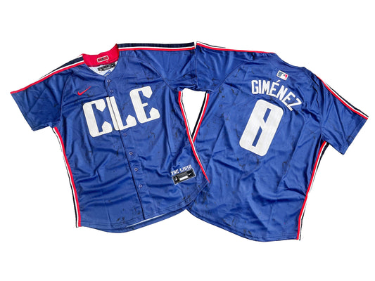 CLEVELAND GUARDIANS ANDRES GIMENEZ BLUE JERSEY