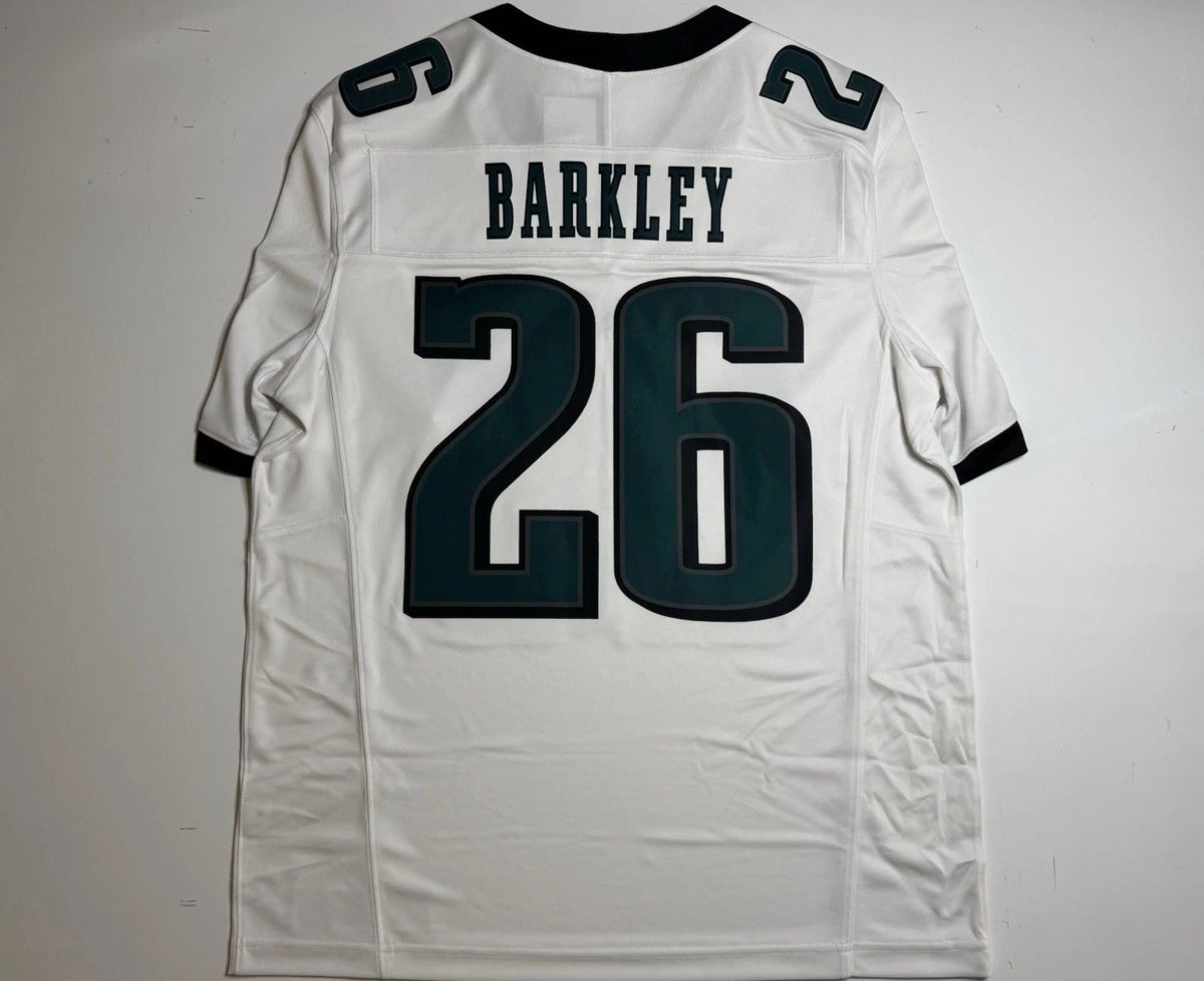 PHILADELPHIA EAGLES SAQUON BARKLEY WHITE JERSEY