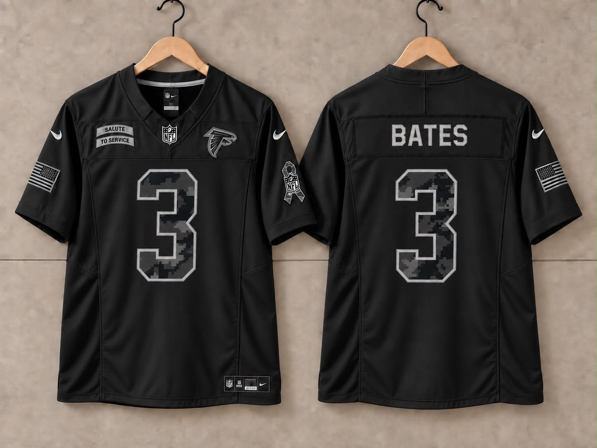 ATLANTA FALCONS JESSIE BATES BLACK SALUTE TO SERVICE JERSEY