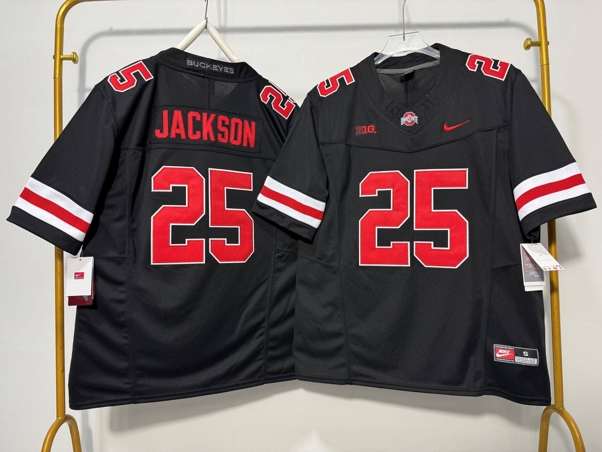 OHIO STATE BUCKEYES BO JACKSON BLACK JERSEY