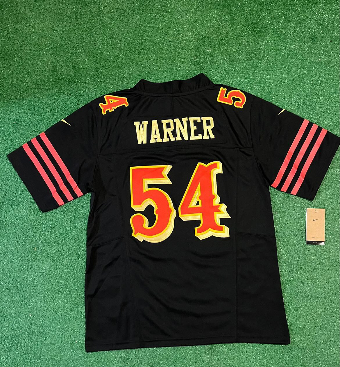 San Francisco 49ers Fred Warner black jersey