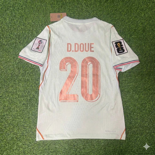 2026 World Cup Desire Doue Team France White Jersey