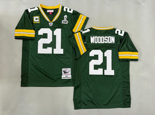 GREEN BAY PACKERS CHARLES WOODSON GREEN VINTAGE JERSEY