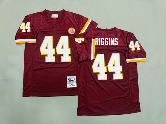 WASHINGTON REDSKINS JOHN RIGGINS RED JERSEY