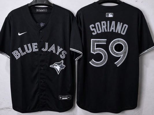 TORONTO BLUE JAYS JOSE SORIANO BLACK JERSEY
