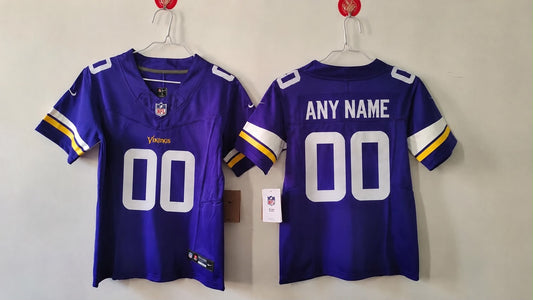 MINNESOTA VIKINGS CUSTOM PURPLE JERSEY
