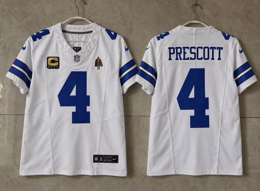 DALLAS COWBOYS DAK PRESCOTT WHITE IN GAME JERSEY