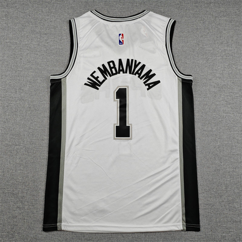 SAN ANTONIO SPURS VICTOR WEMBANYAMA WHITE JERSEY