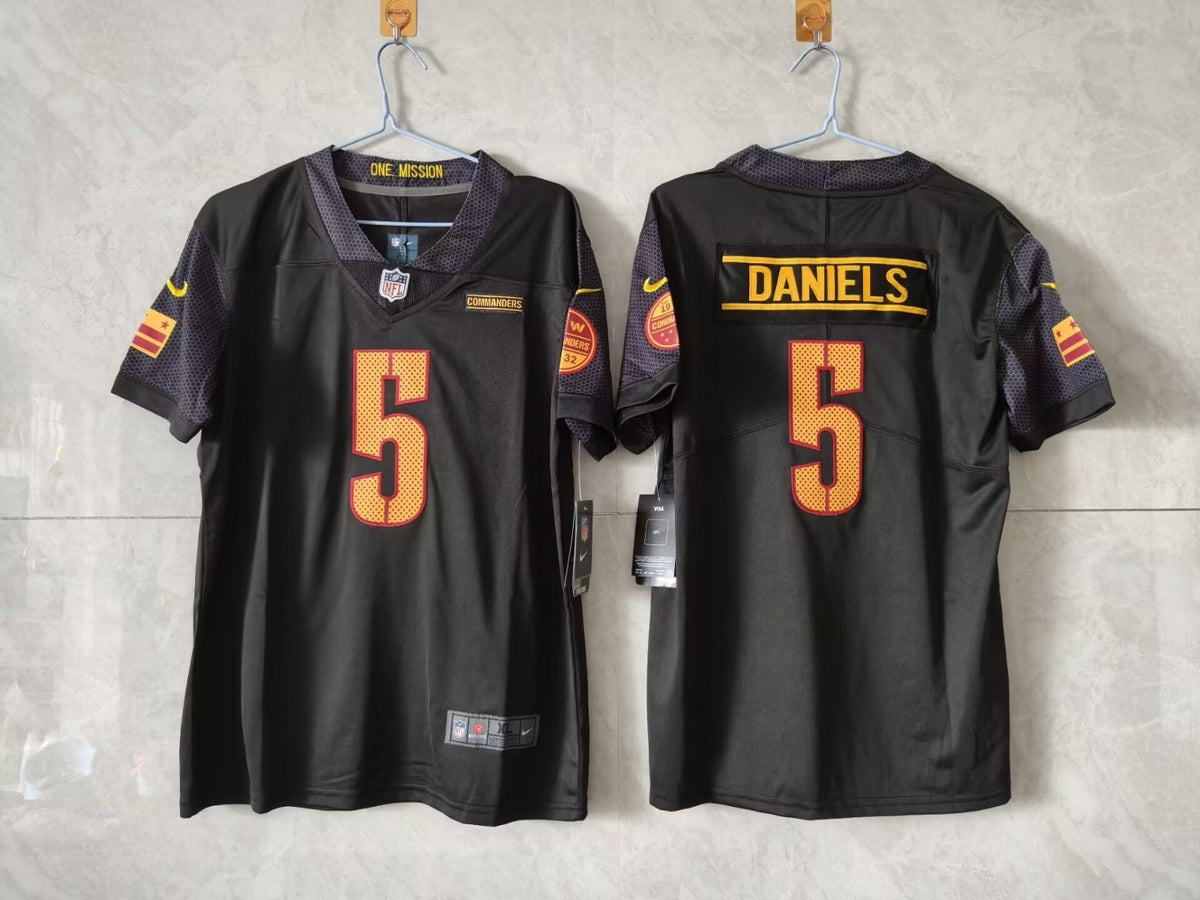 Washington Commanders Jayden Daniels Black Jersey