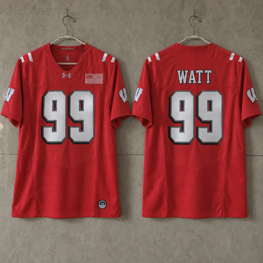 WISCONSIN BADGERS JJ WATT RED JERSEY