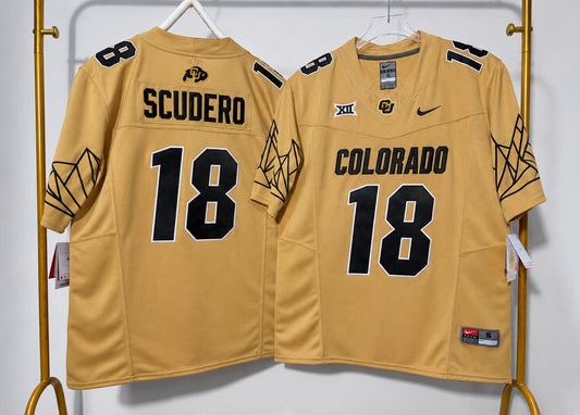 COLORADO BUFFALOES DANNY SCUDERO GOLD JERSEY