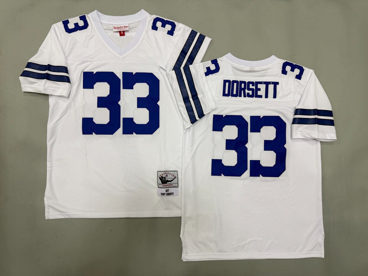 DALLAS COWBOYS TONY DORSETT WHITE VINTAGE JERSEY
