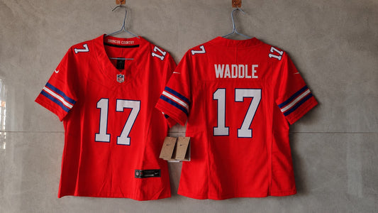 Denver Broncos Jaylen Waddle Orange Retro Jersey