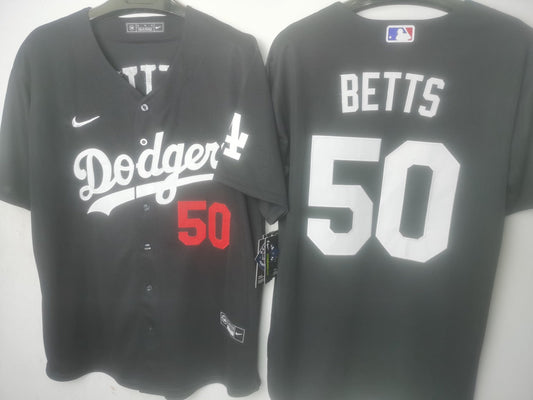Los Angeles Dodgers Mookie Betts Black Jersey