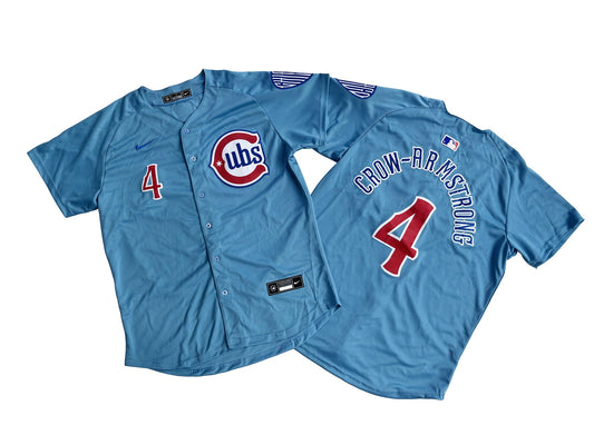 CHICAGO CUBS PETE CROW ARMSTRONG BABY BLUE JERSEY