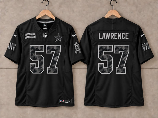 DALLAS COWBOYS MALACHI LAWRENCE BLACK SALUTE TO SERVICE JERSEY