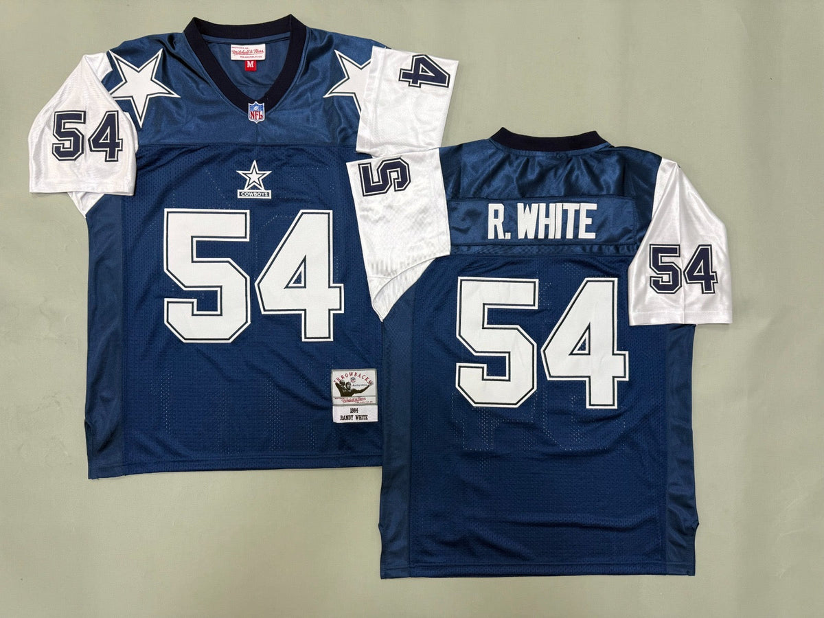 DALLAS COWBOYS RANDY WHITE BLUE VINTAGE JERSEY