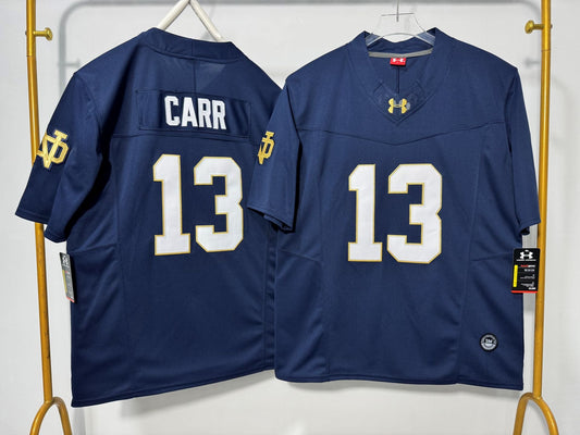 NOTRE DAME FIGHTING IRISH CJ CARR BLUE JERSEY