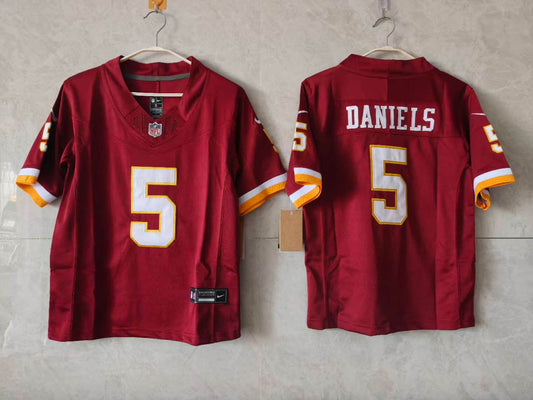 WASHINGTON COMMANDERS JAYDEN DANIELS BURGUNDY JERSEY