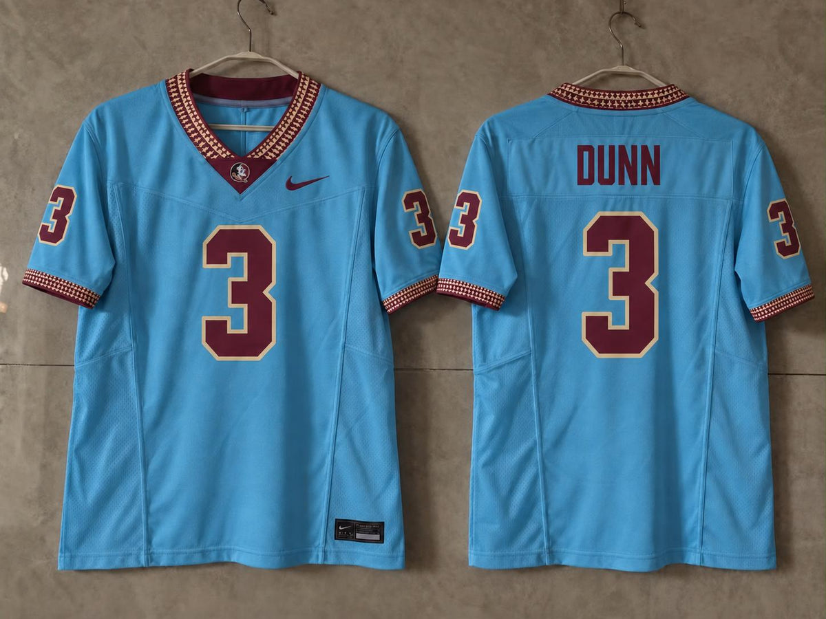 FSU SEMINOLES WARRICK DUNN BLUE JERSEY