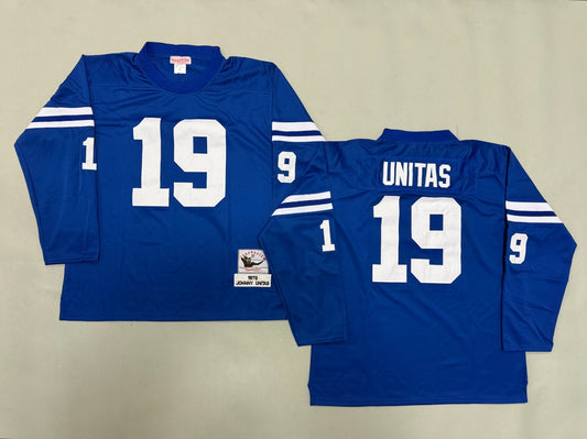 INDIANAPOLIS COLTS JOHNNY UNITAS BLUE VINTAGE JERSEY