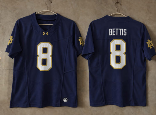 NOTRE DAME FIGHTING IRISH JEROME BETTIS BLUE JERSEY