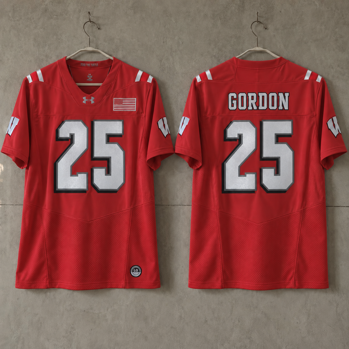 WISCONSIN BADGERS MELVIN GORDON RED JERSEY
