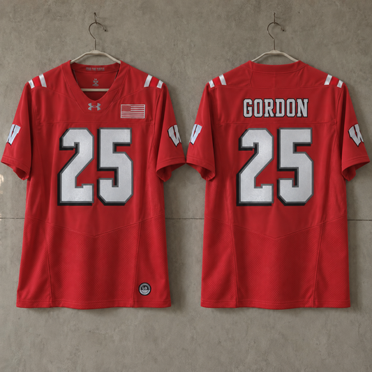 WISCONSIN BADGERS MELVIN GORDON RED JERSEY