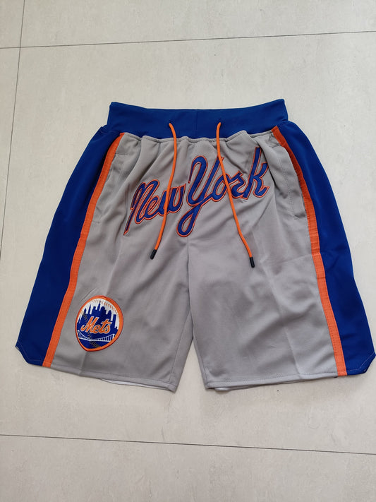 NEW YORK METS GREY SHORTS