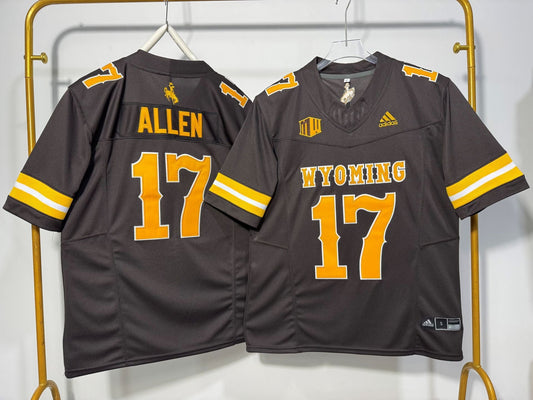 WYOMING COWBOYS JOSH ALLEN BROWN JERSEY