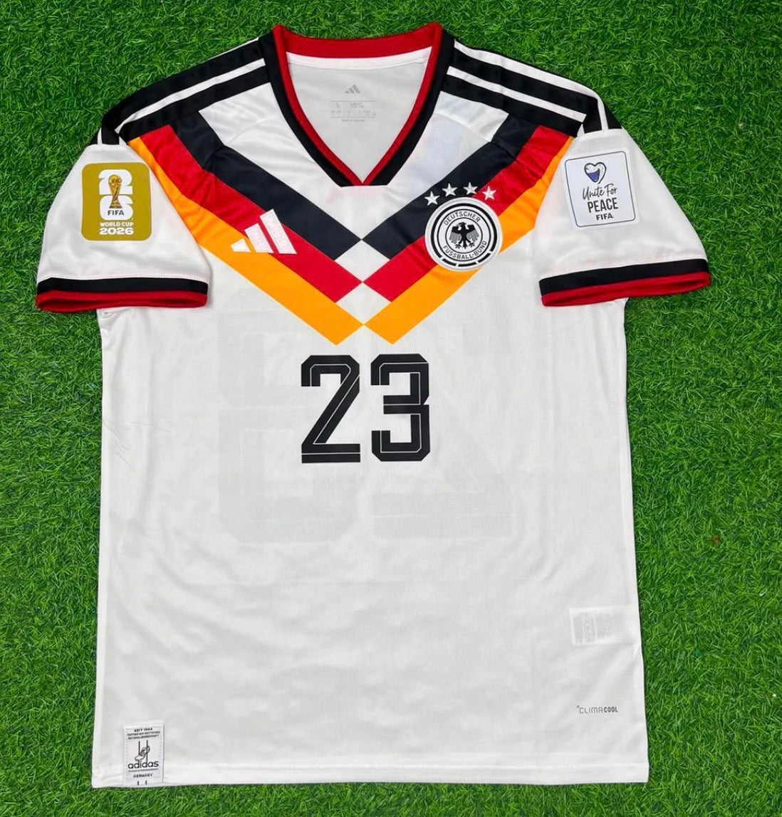 2026 WORLD CUP LUKAS NMECHA TEAM GERMANY WHITE JERSEY