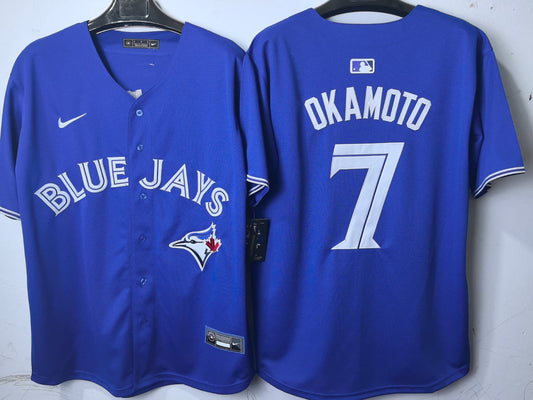 Toronto Blue Jays Kazuma Okamoto Blue Jersey