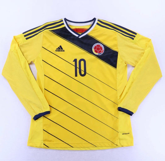 2014-2015 WORLD CUP JAMES RODRIGUEZ YELLOW LONGSLEEVE JERSEY