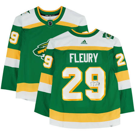 MINNESOTA WILD FLEURY GREEN JERSEY