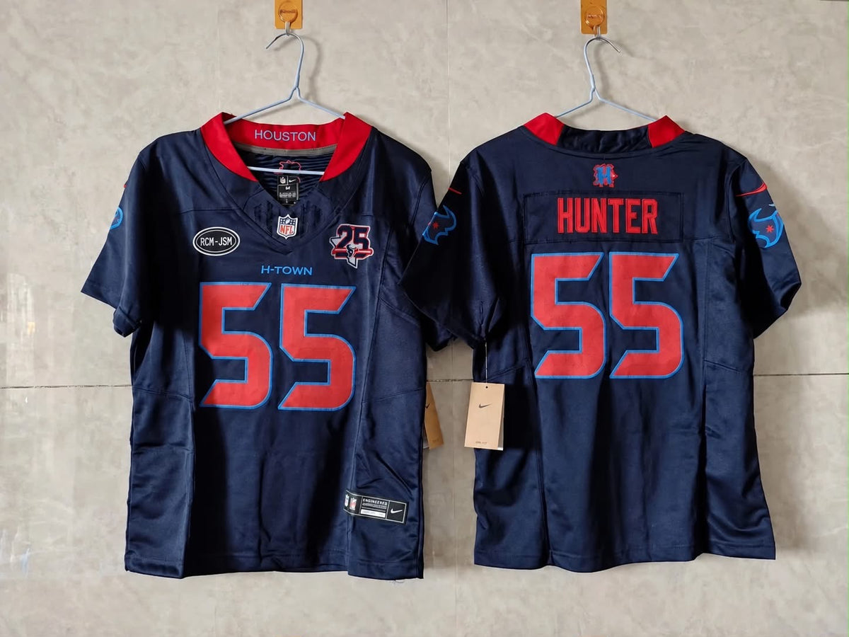 HOUSTON TEXANS DANIELLE HUNTER COLOR RUSH 25 YEAR ANNIVERSARY JERSEY