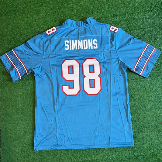 TENNESSEE TITANS JEFFREY SIMMONS BLUE JERSEY