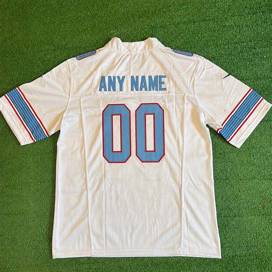 TENNESSEE TITANS CUSTOM WHITE JERSEY