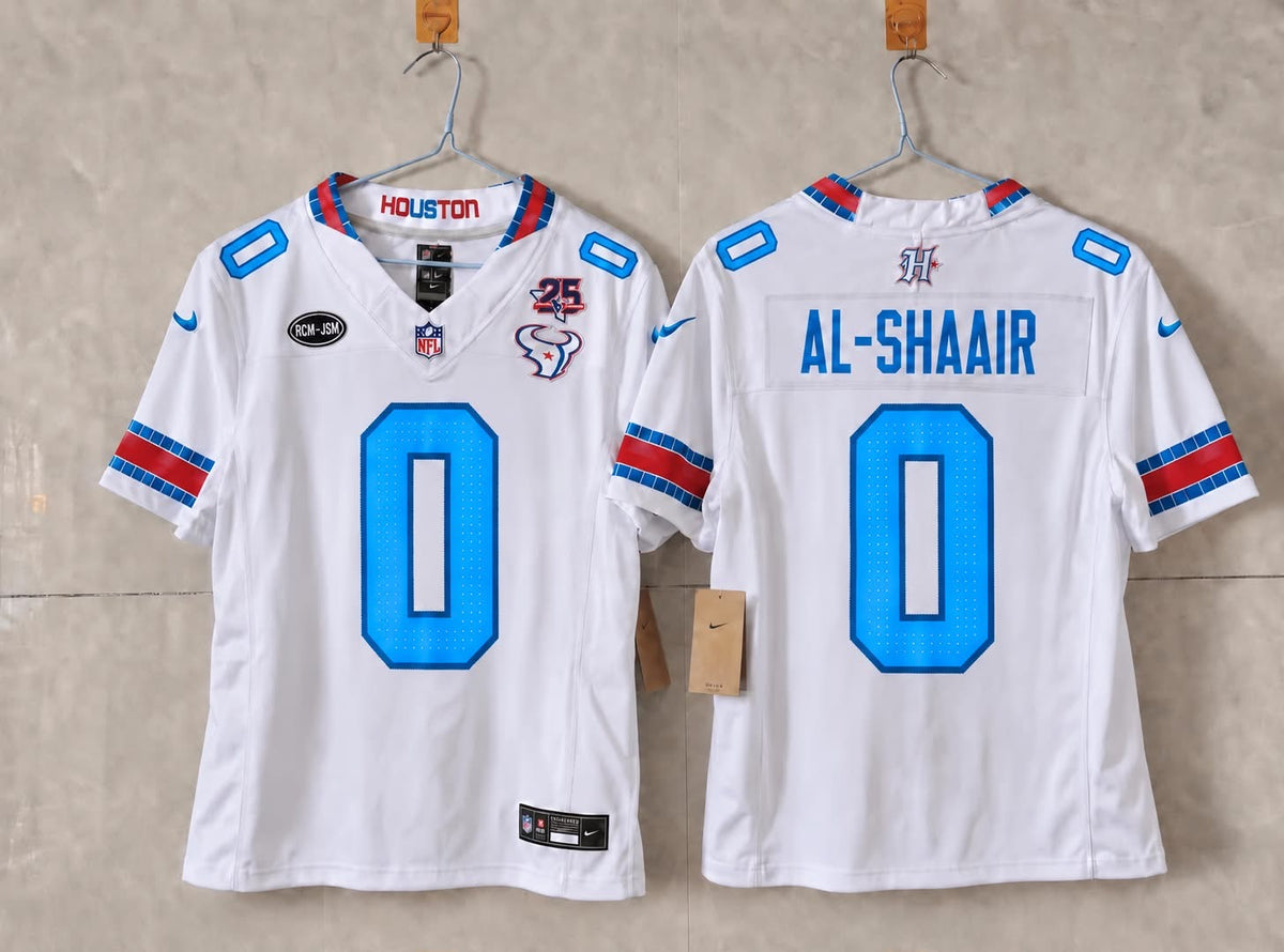HOUSTON TEXANS AZEEZ AL-SHAAIR RIVAL 25 YEAR ANNIVERSARY JERSEY