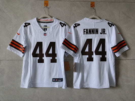 CLEVELAND BROWNS HAROLD FANNIN JR WHITE JERSEY