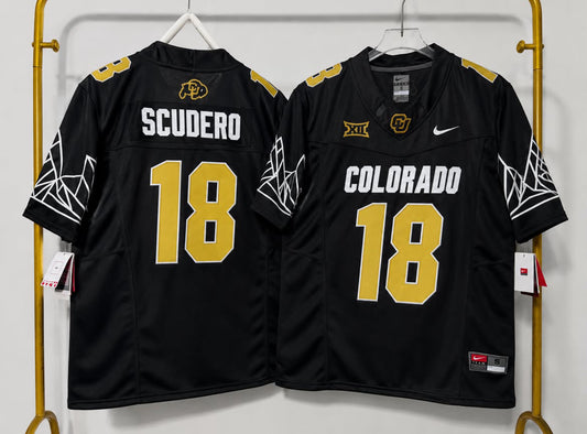 COLORADO BUFFALOES DANNY SCUDERO BLACK JERSEY