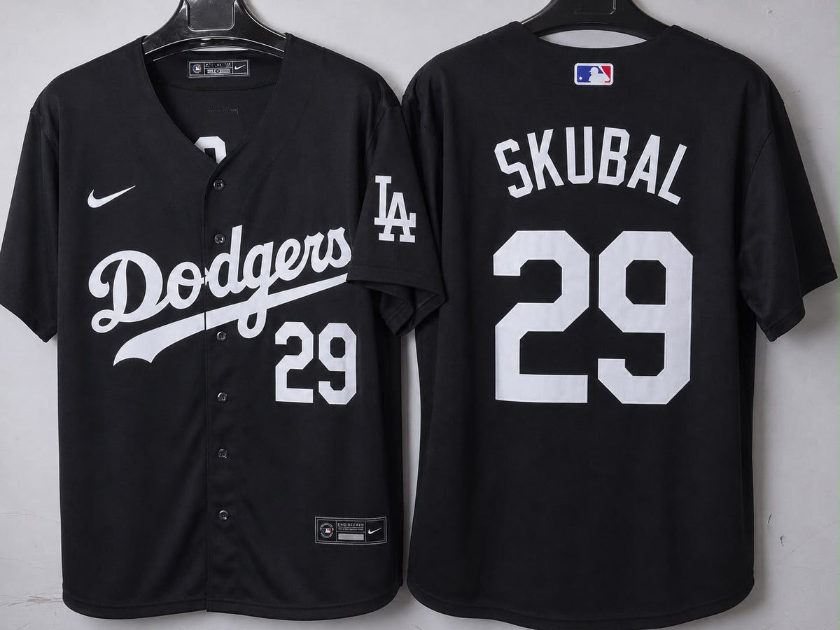 LOS ANGELES DODGERS TARIK SKUBAL BLACK JERSEY