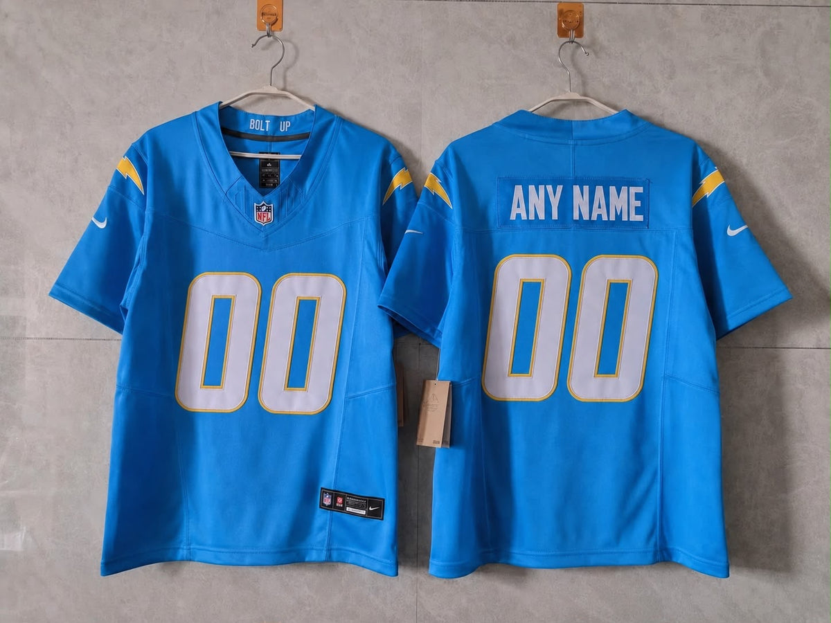 LOS ANGELES CHARGERS CUSTOM BABY BLUE JERSEY