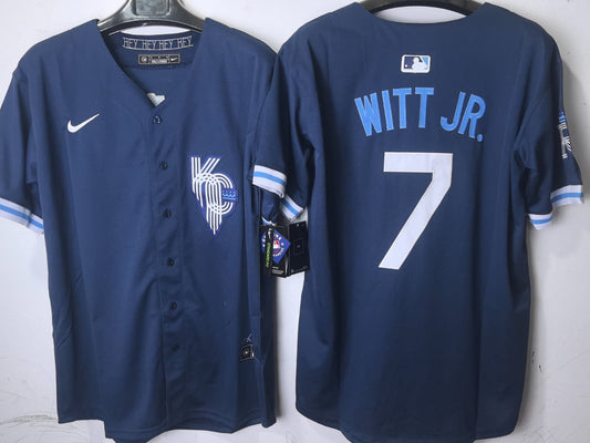 Bobby Witt Jr Kansas City Blue Baseball Jersey