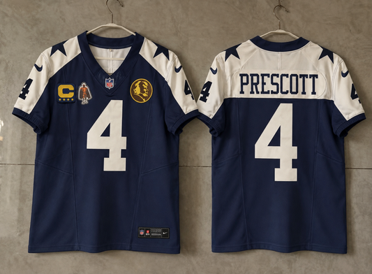 DALLAS COWBOYS DAK PRESCOTT THANKSGIVING IN GAME JERSEY