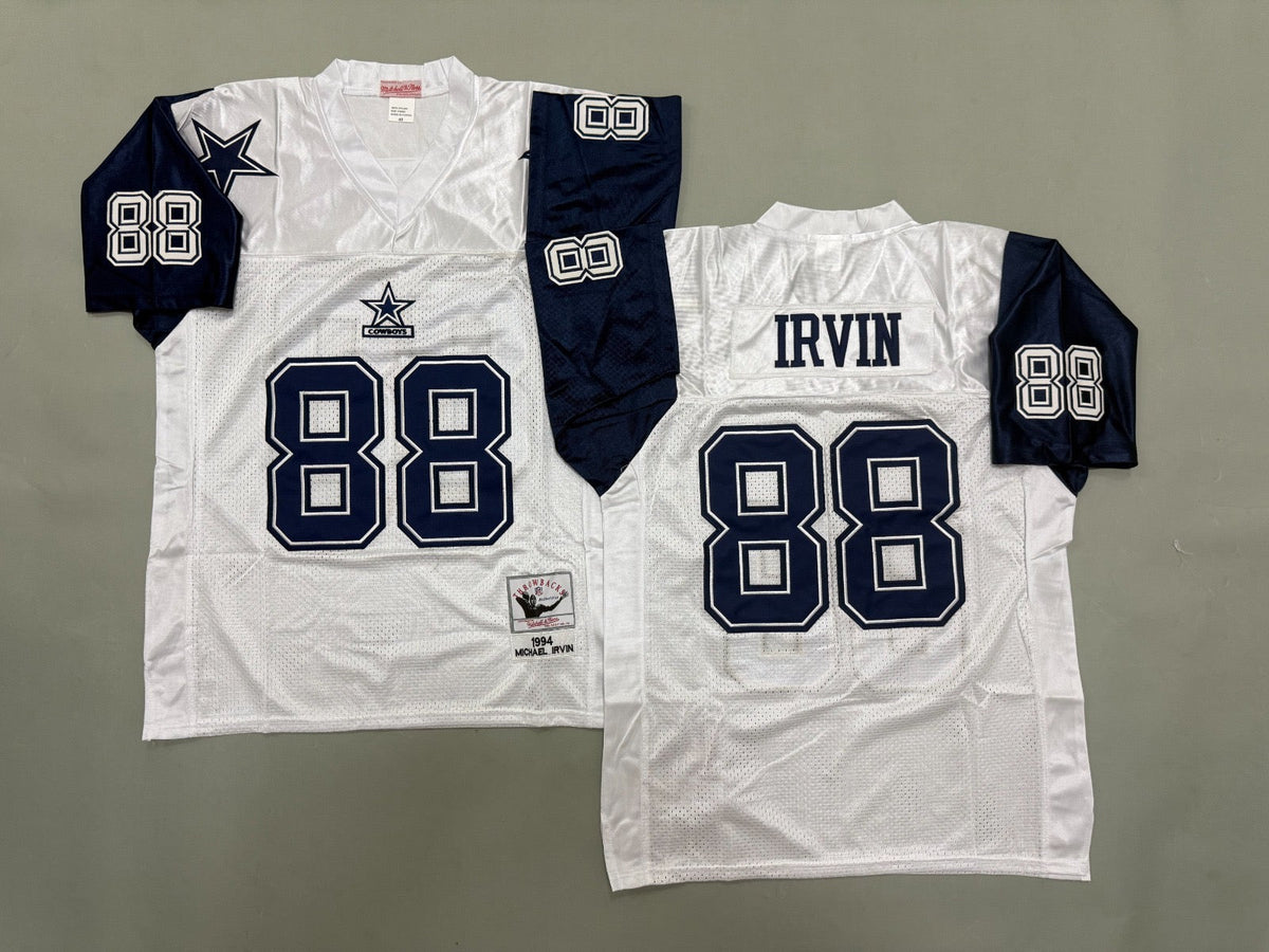 DALLAS COWBOYS MICHAEL IRVIN WHITE VINTAGE JERSEY
