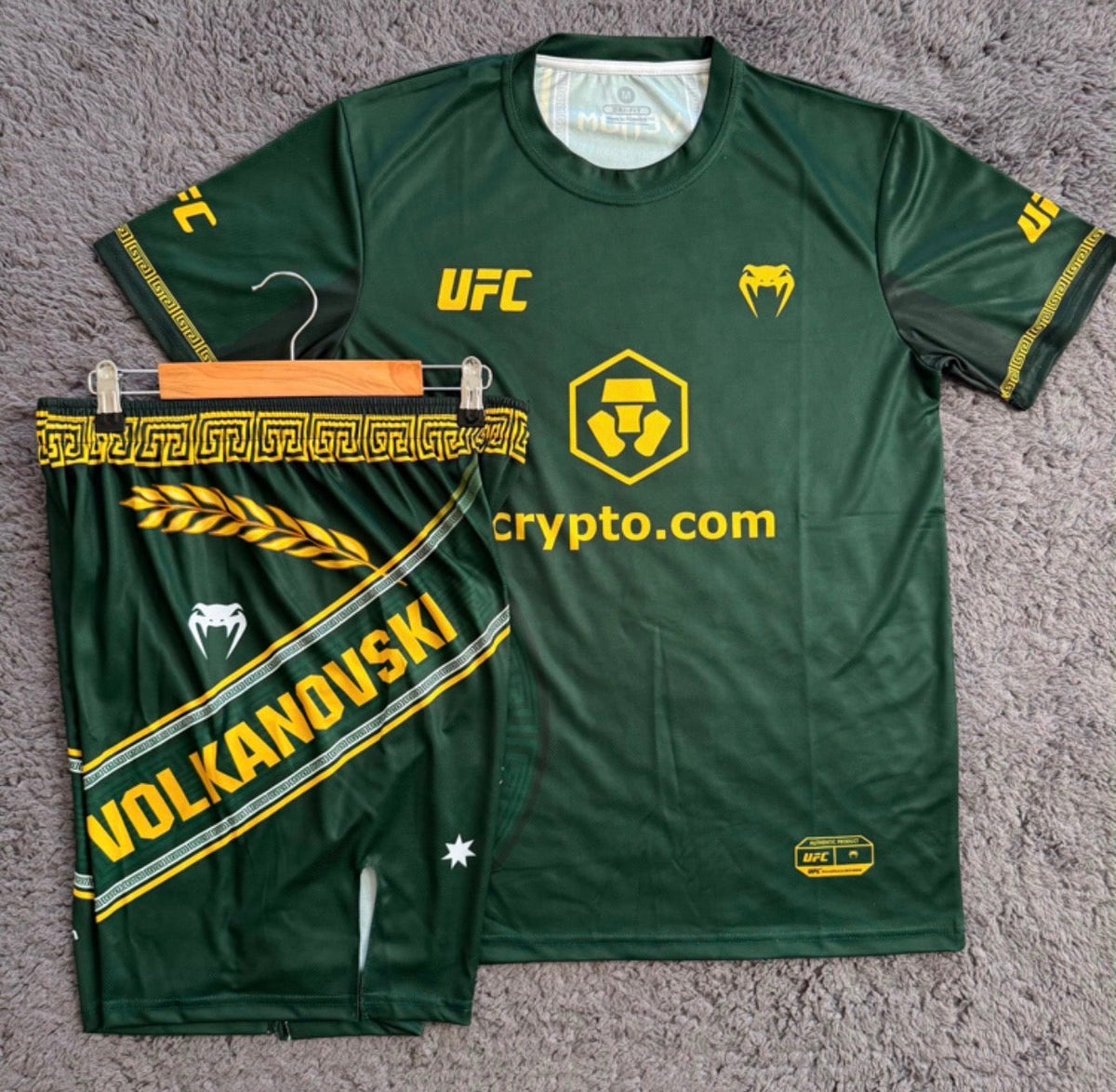 ALEXANDER VOLKANOVSKI GREEN SHIRT & GREEN SHORTS COMBO