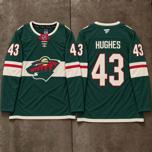 MINNESOTA WILD QUINN HUGHES GREEN JERSEY