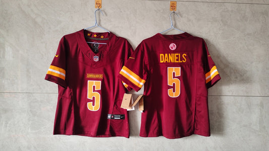 Washington Commanders Jayden Daniels Burgundy Jersey